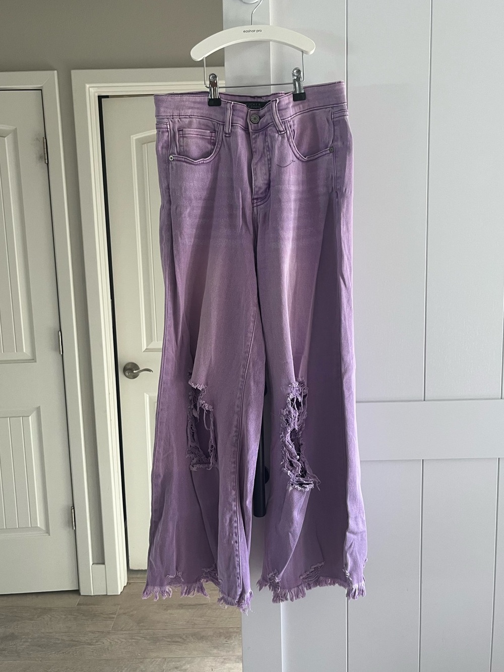 Lucky & Blessed Wide Leg Crop Fit Jeans